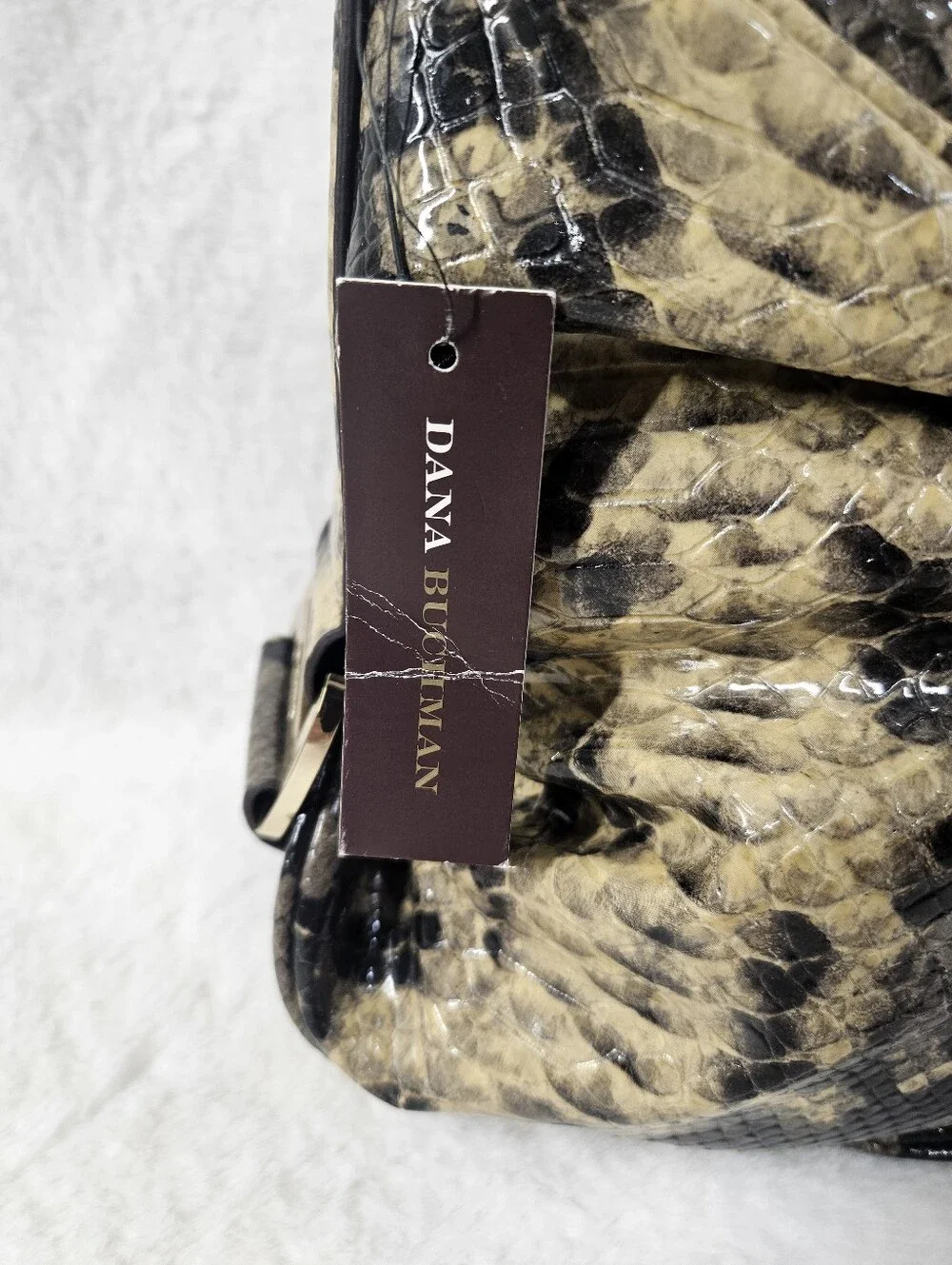 Dana Buchanan Morgan Faux Snakeskin Hobo Bag NWT